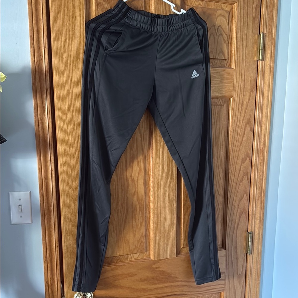 Adidas Black Sweatpants Tapered Fit Joggers